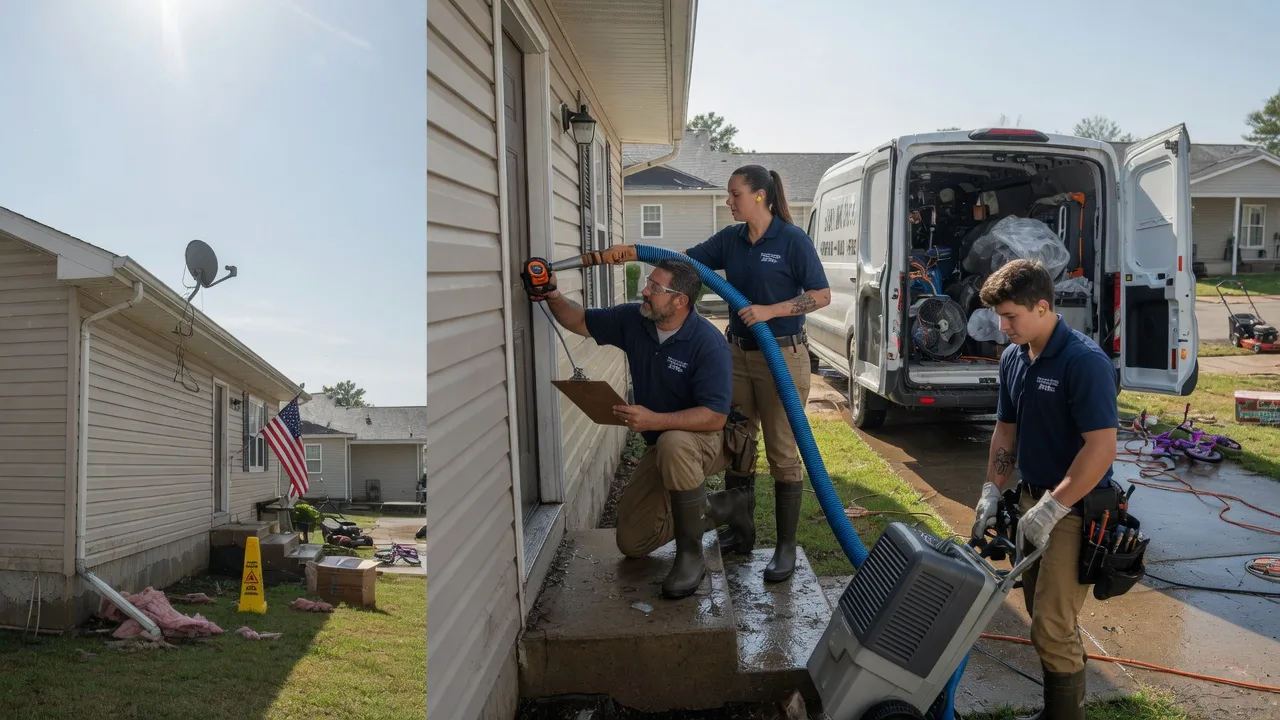 Ceiling Water Damage Restoration in Milan, KS near me